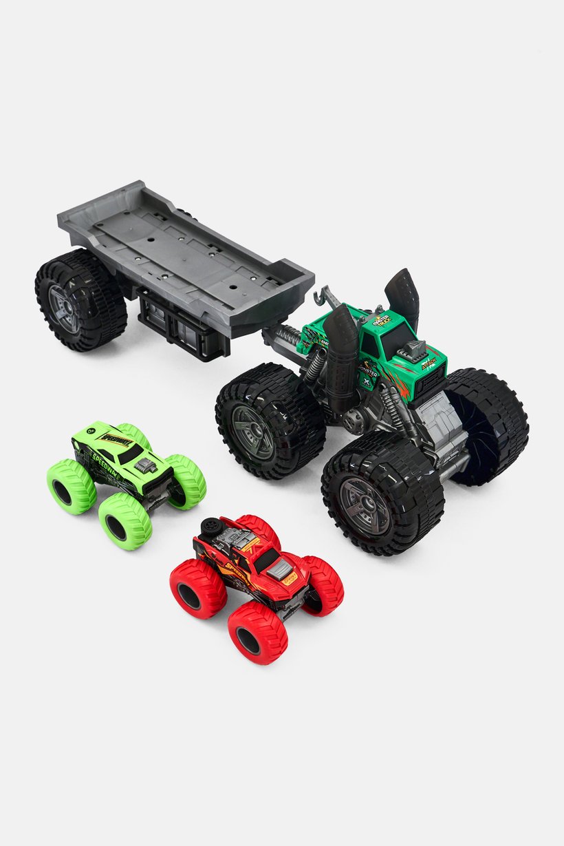 3 Pcs Monster Tow Truck