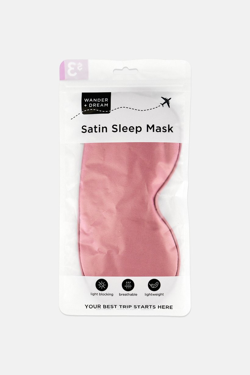Satin Sleeping Mask, Mauve