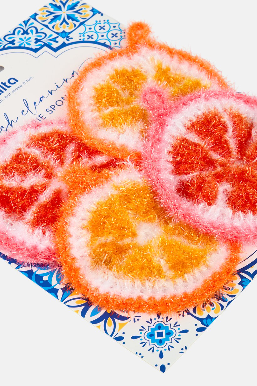 4 Pieces Dish Cleaning Scrubbie Sponges, Multicolor