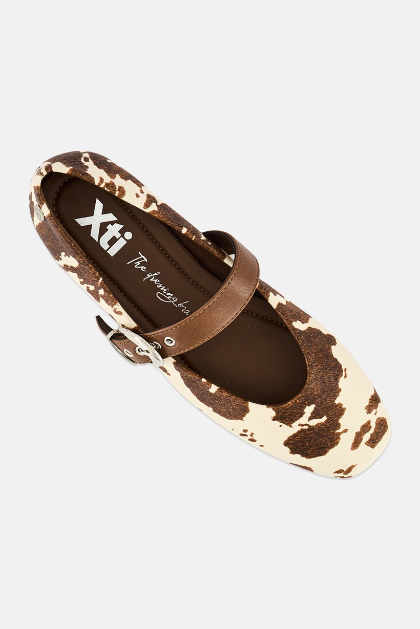 Women Adjustable Buckle Flats, Multicolor