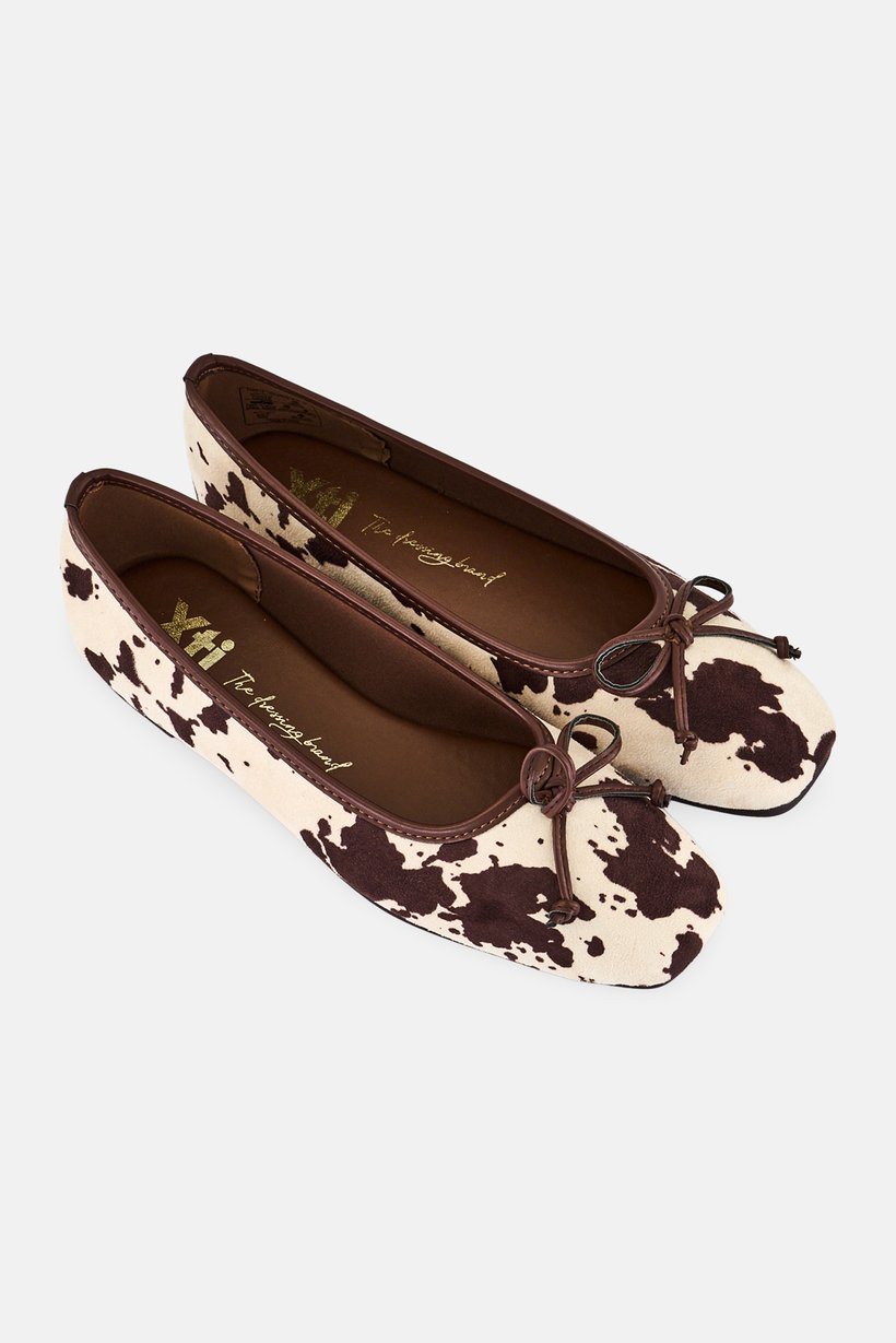 Women Animal Print Slip On Flats, Multicolor