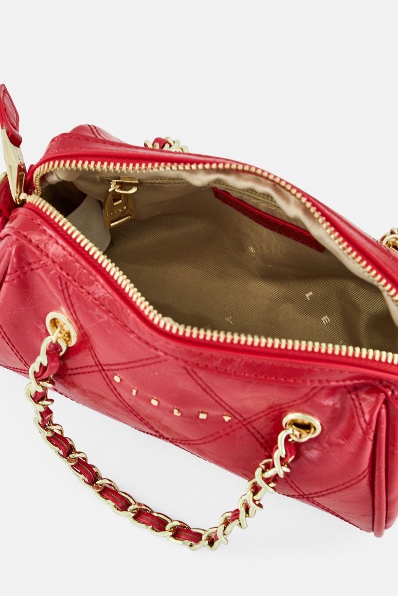 Women Brand Logo Cross Body Bag, Red