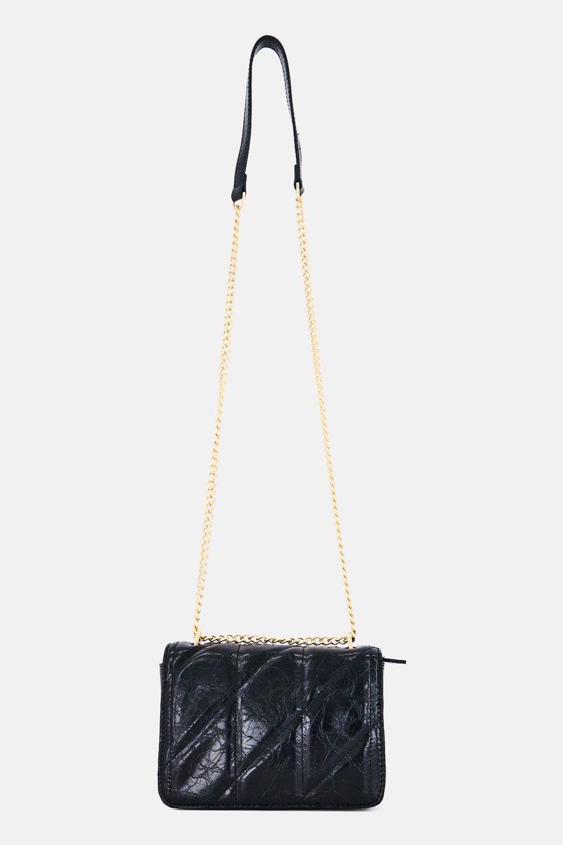 Women Brand Logo Cross Body Bag, Black