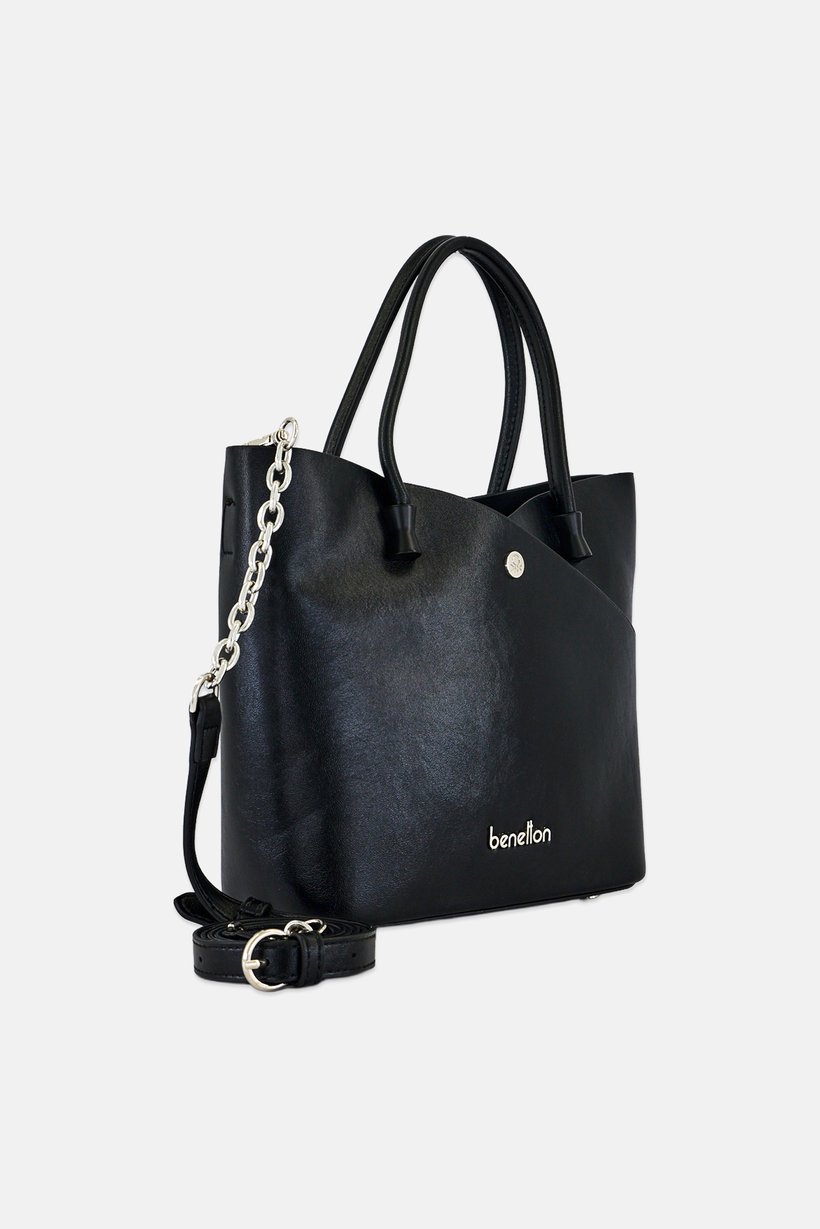 Women Brand Logo Handbag With Pouch, Multicolor