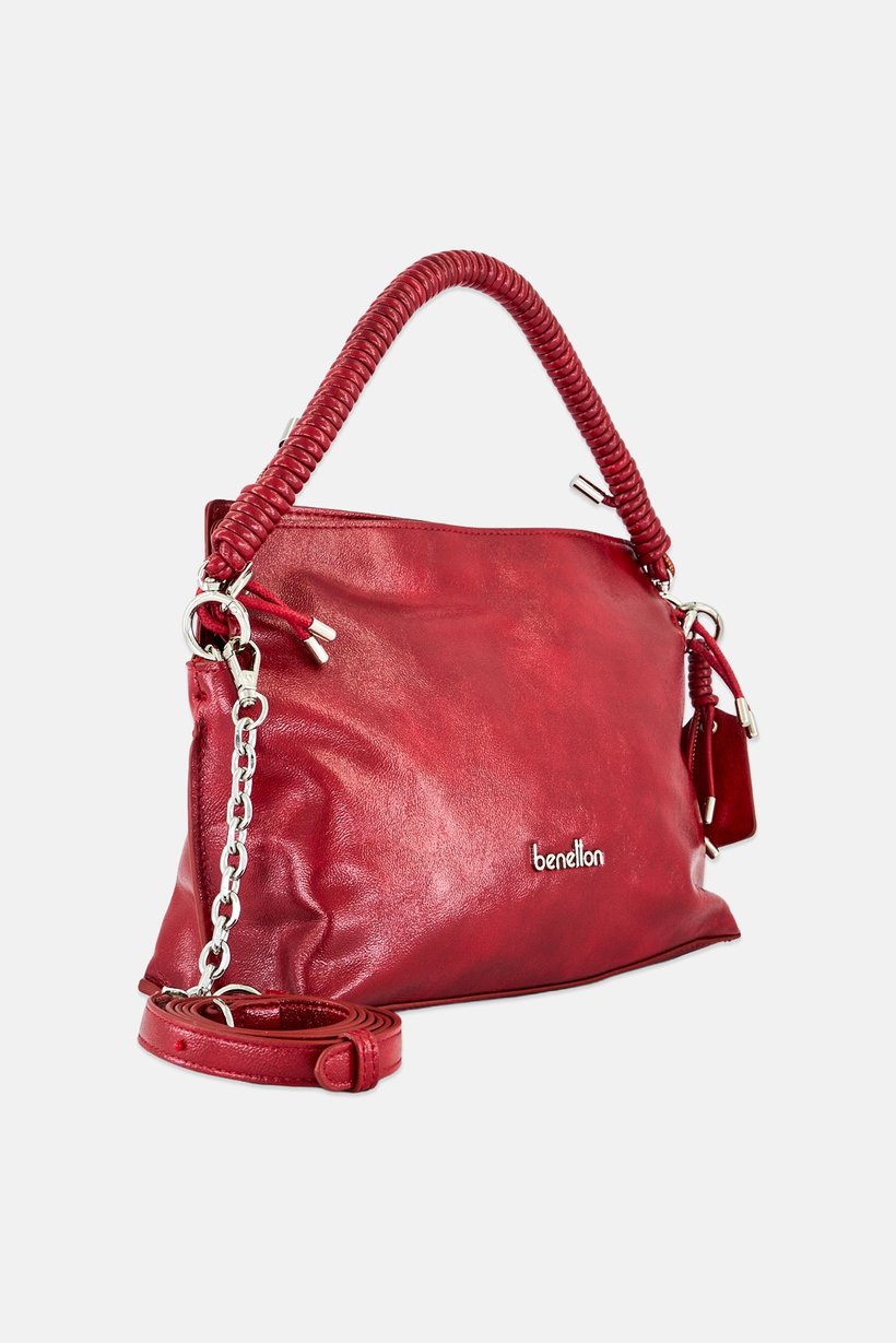 Women Brand Logo Cross Body Bag, Maroon