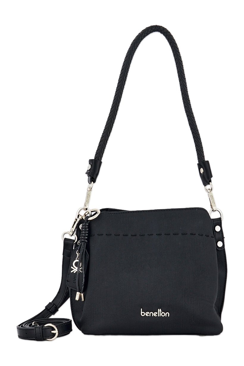 Women Brand Logo Cross Body Bag, Black