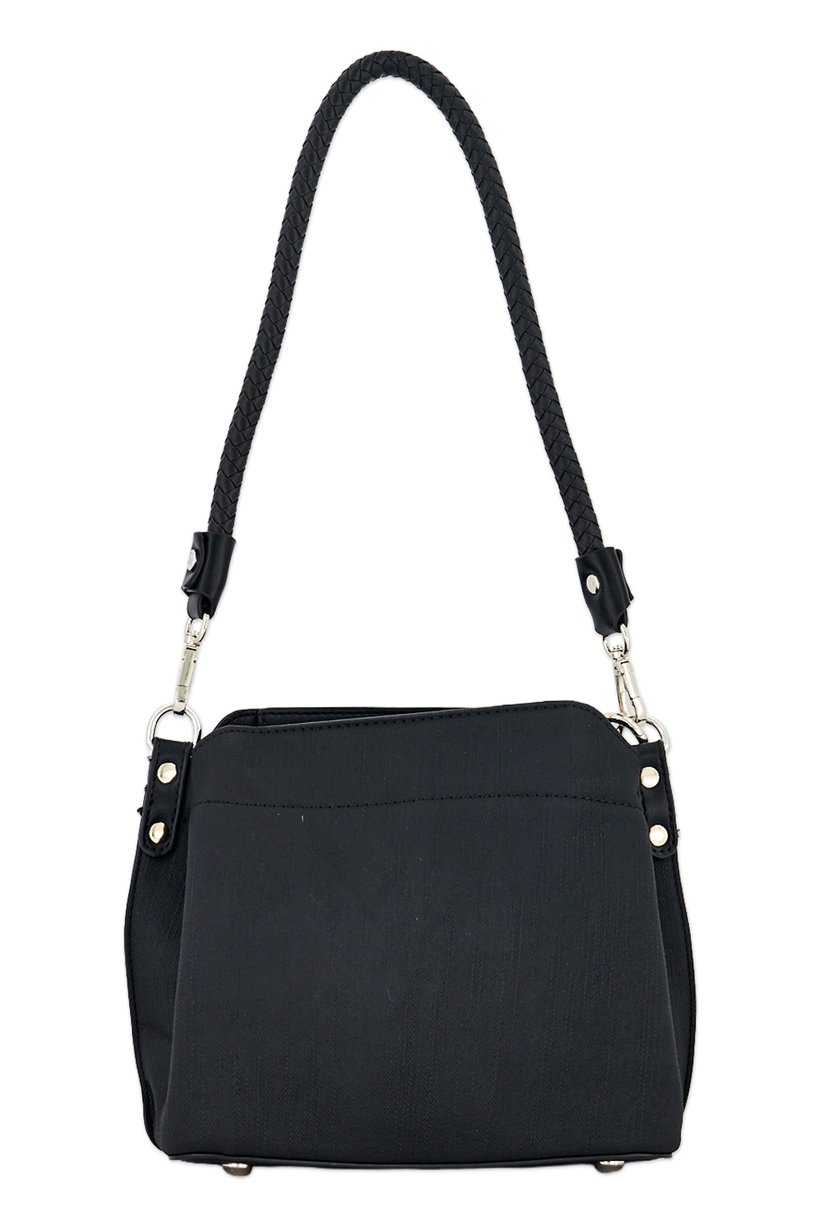 Women Brand Logo Cross Body Bag, Black