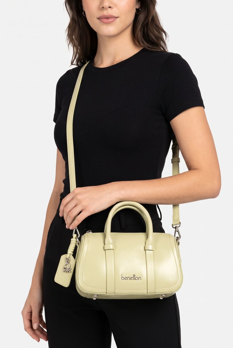 Women Brand Logo Cross Body Bag, Light Green