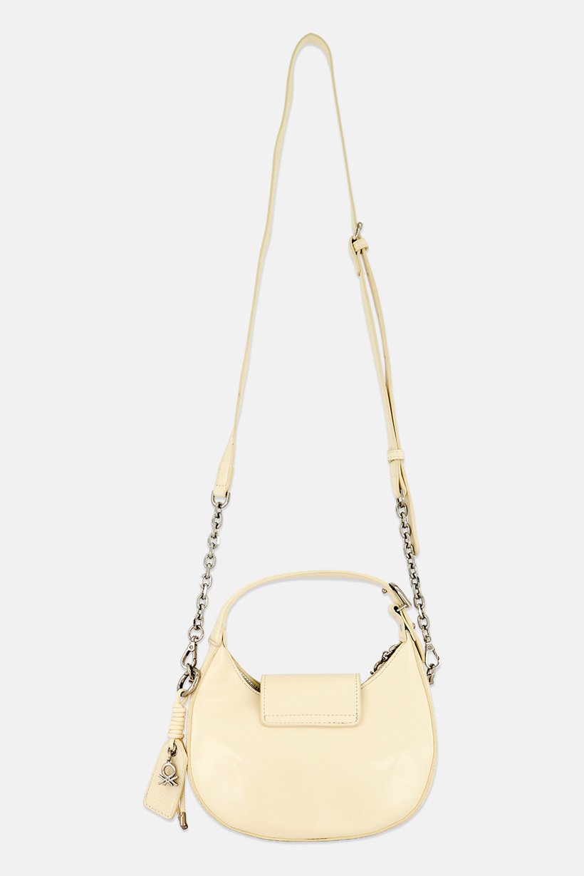 Women Brand Logo Cross Body Bag, Beige
