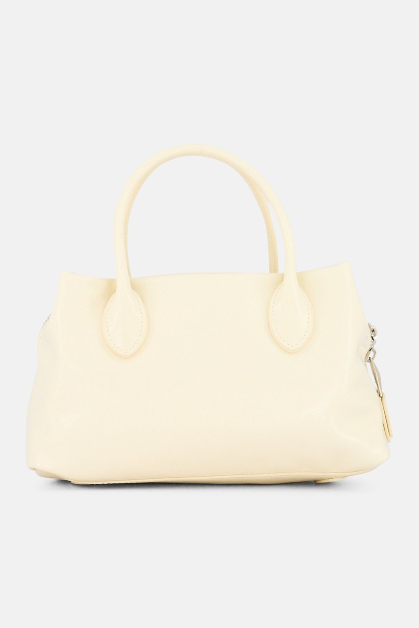Women Brand Logo Cross Bady Bag, Cream