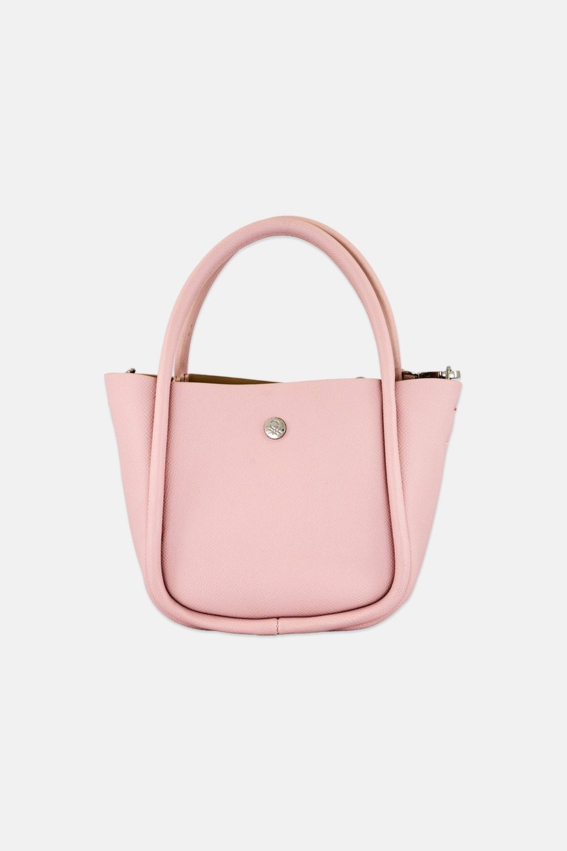 Women Brand Logo Handbag, Pink