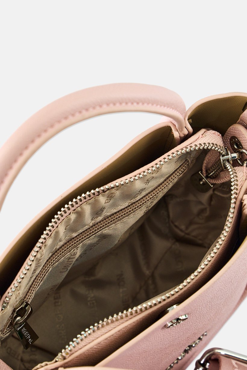 Women Brand Logo Handbag, Pink
