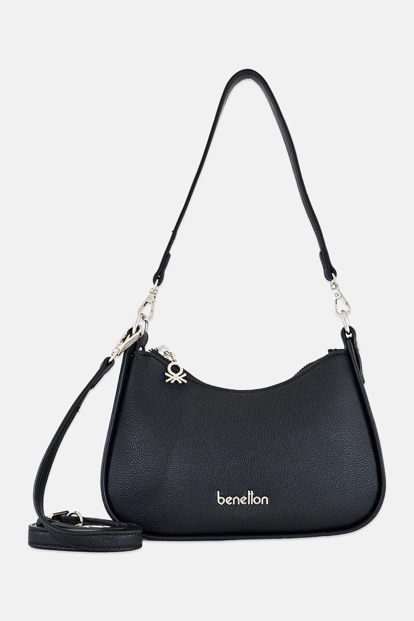 Women Brand Logo Cross Body Bag, Black
