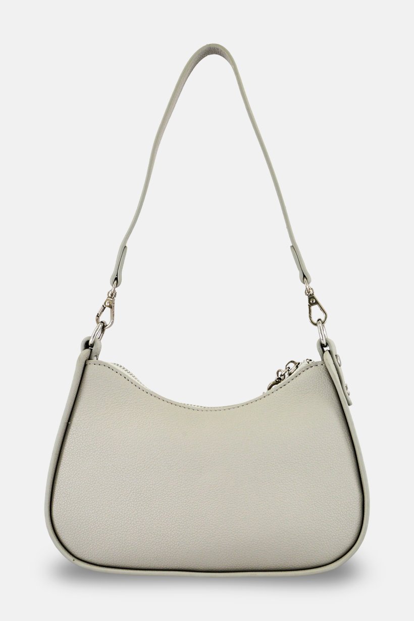 Women Brand Logo Cross Body Bag, Light Grey