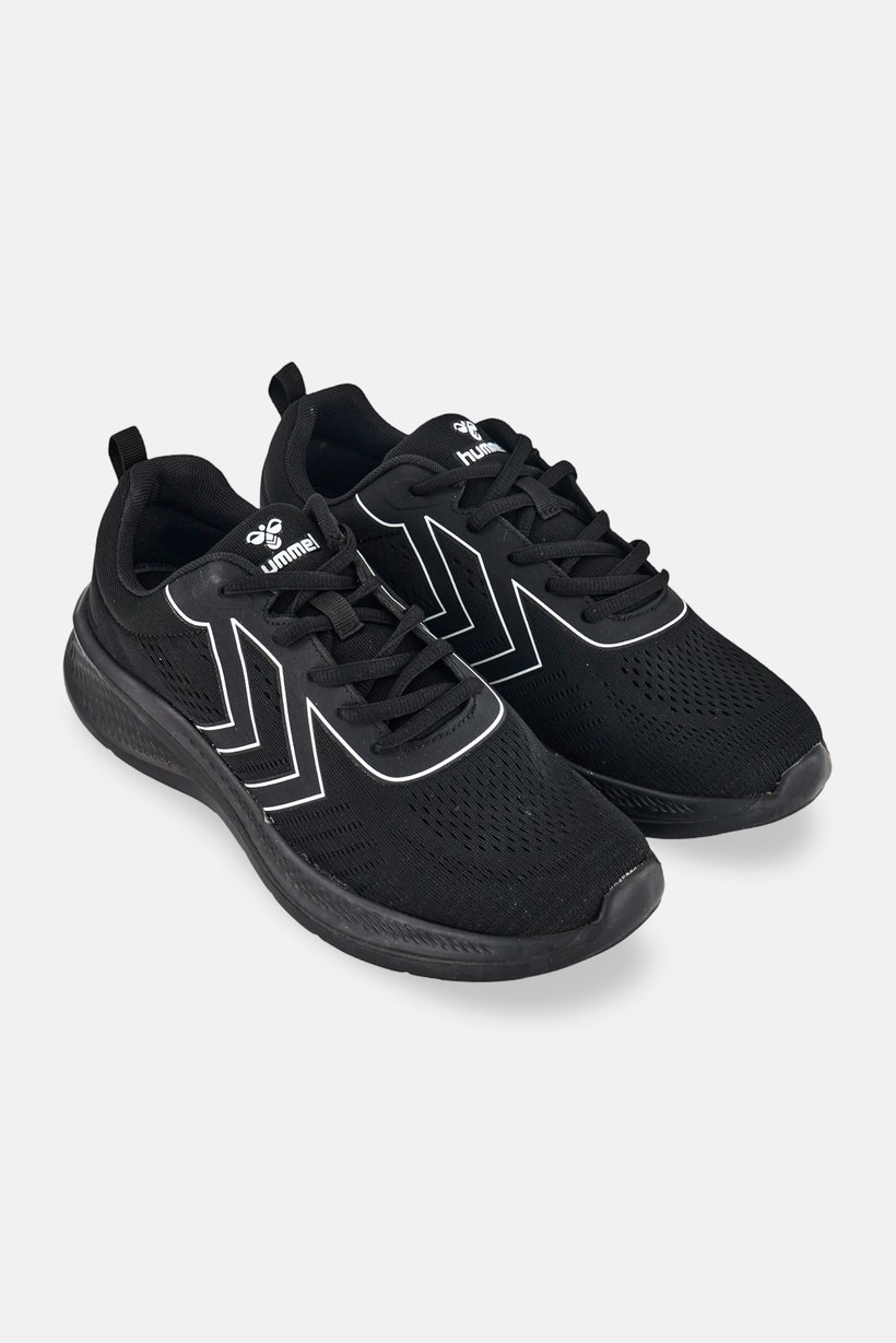 Men Frouyd Lace Up Running Shoes, Black