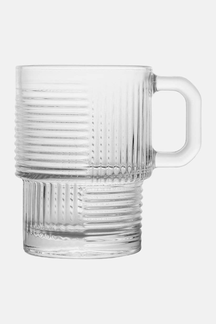 6 Pieces Transparent Glass Coffee Cup 270 ml