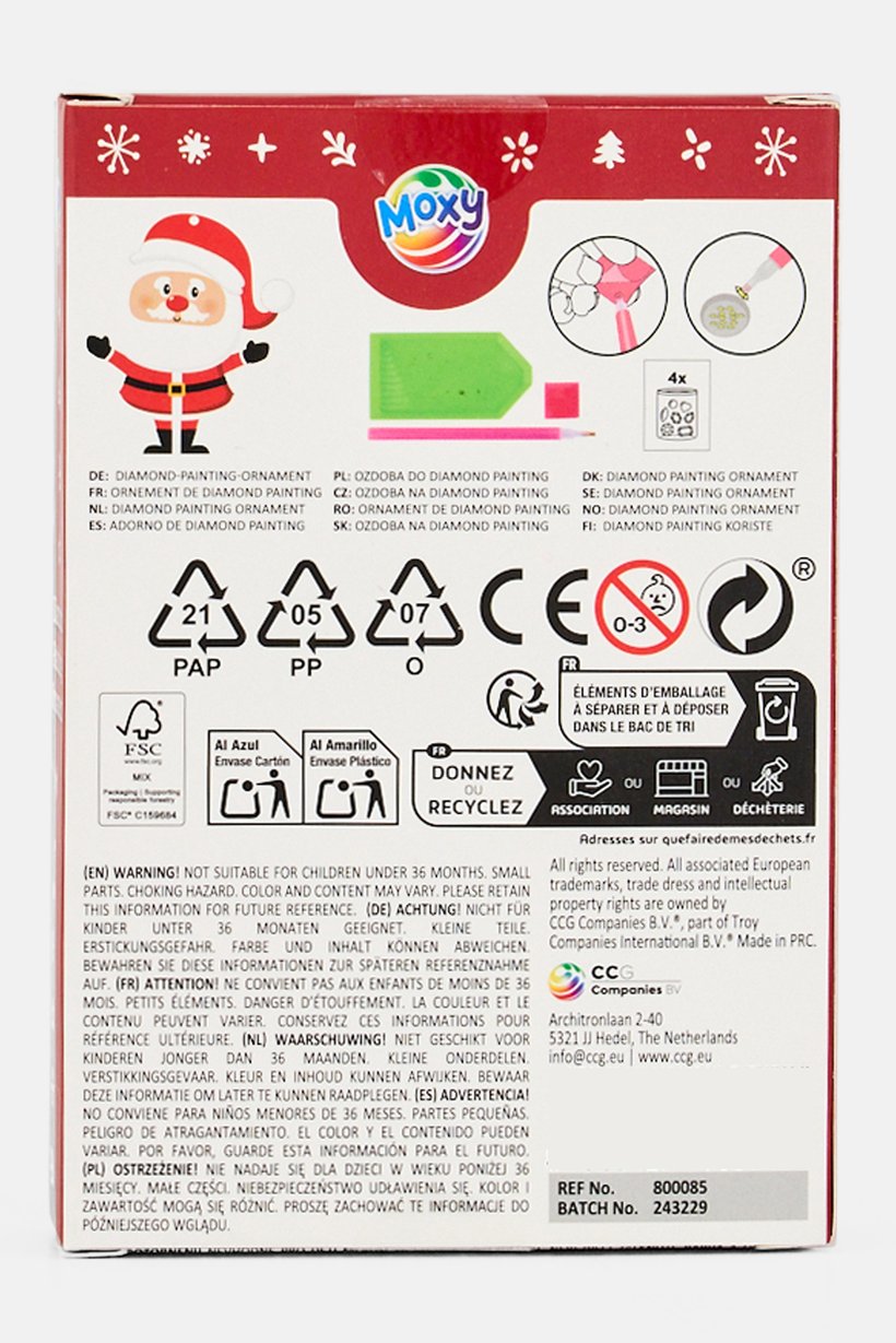 Santa Diamond Painting Christmas Figures Ornament