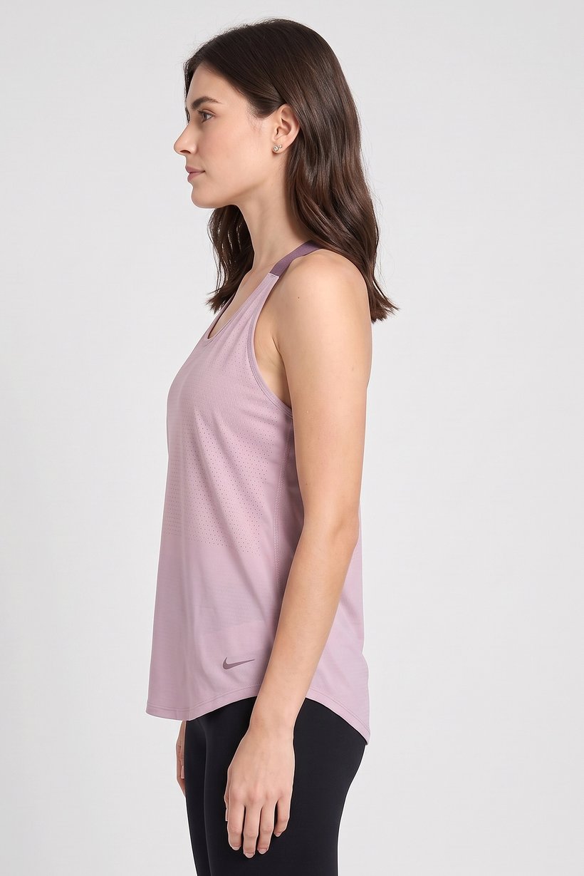 Women Dri Fit Sleeveless Training Tank Top, Mauve