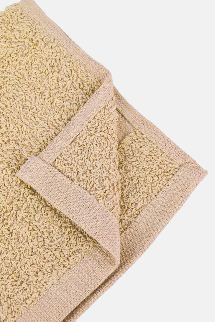 6 Pcs Textured Premium Bath Towel Set, Dark Beige