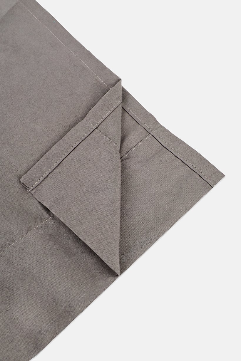 4 Piece King Double Brushed Sheet Set, Dark Grey