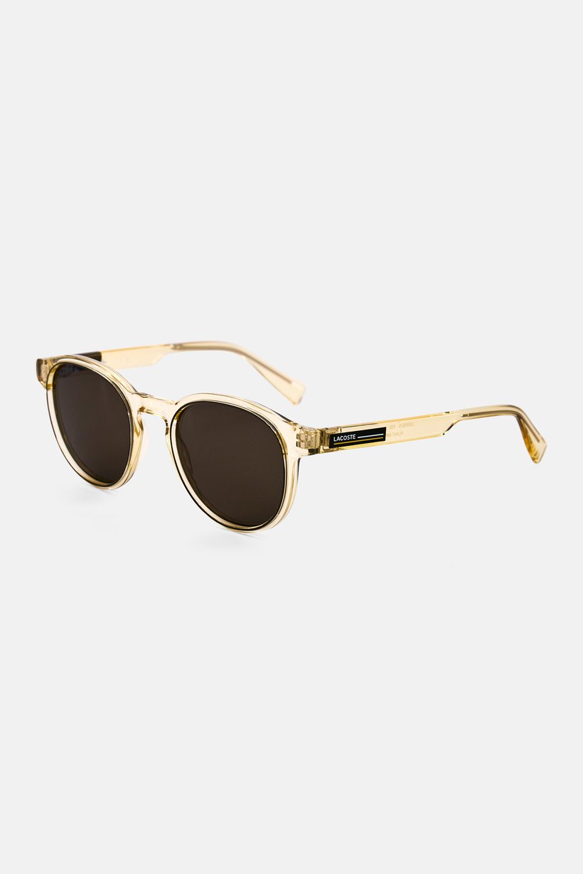 Men L6055S Round Sunglasses, Light Gold