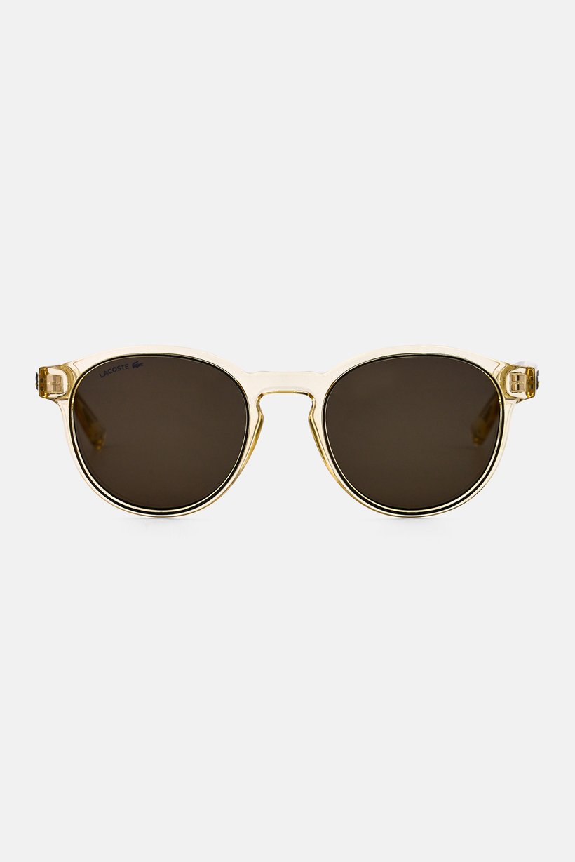 Men L6055S Round Sunglasses, Light Gold
