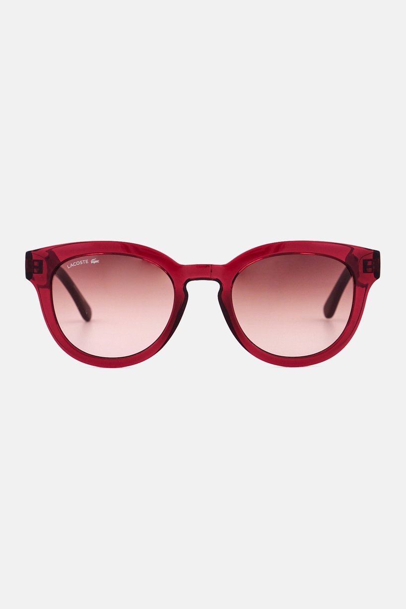 Women L6070S Round Sunglasses, Burgundy