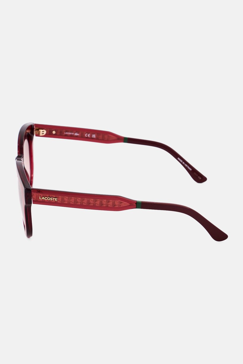 Women L6070S Round Sunglasses, Burgundy