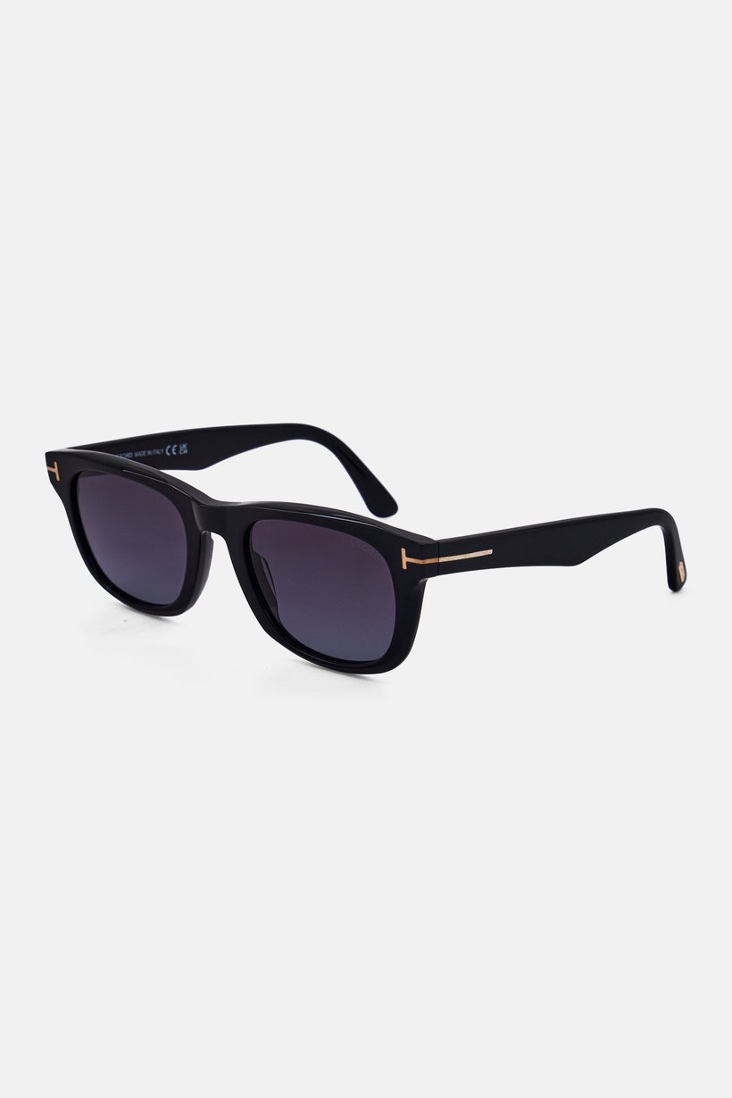 Men FT1076/S Square Sunglasses, Black