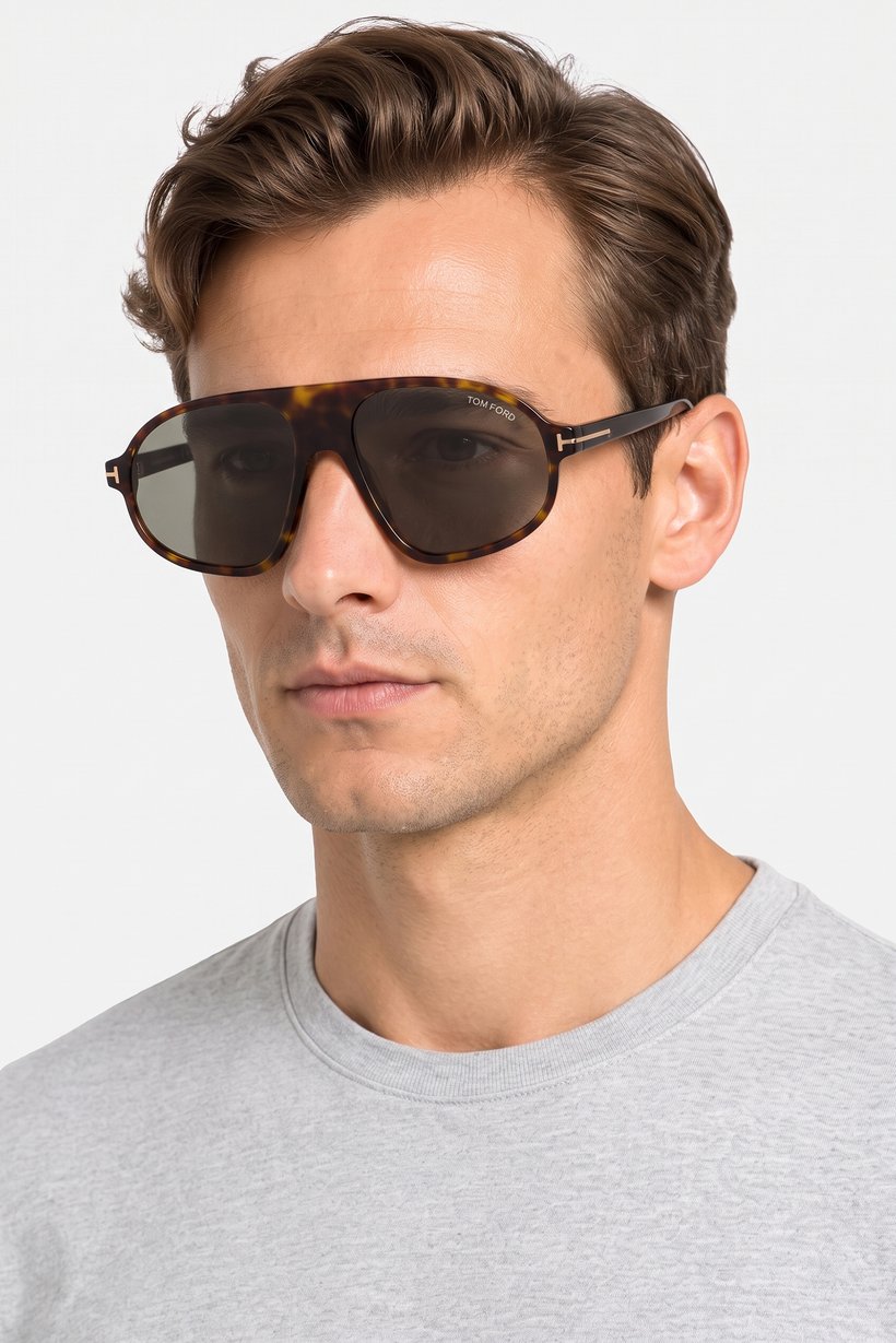 Men FT1178 Aviator Sunglasses, Brown
