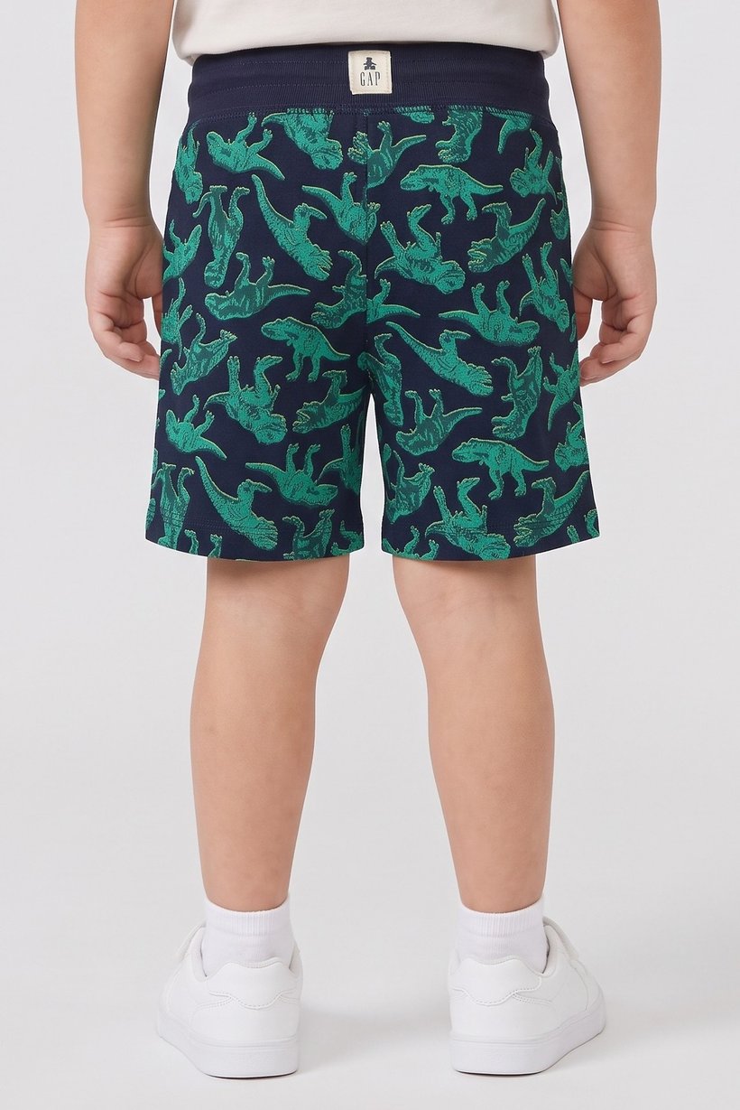 Toddlers Boy Allover Print Basic Shorts, Multicolor