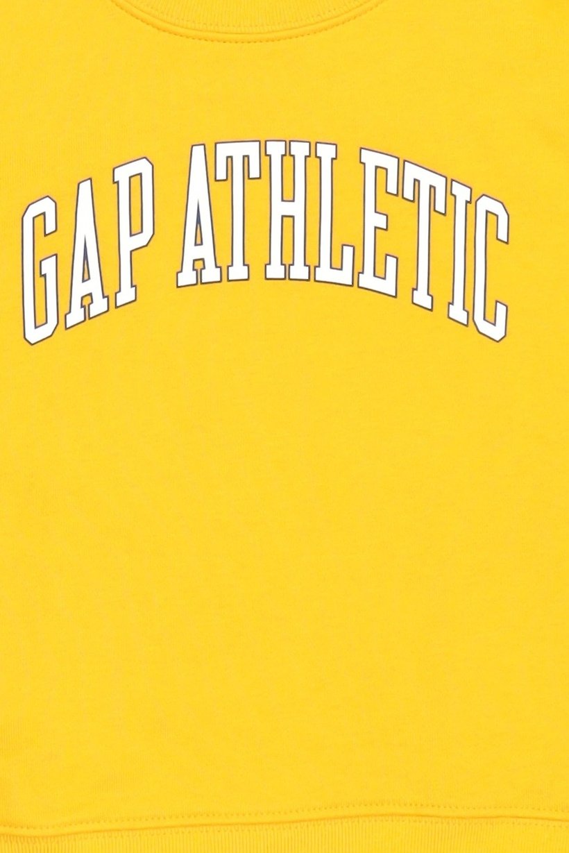Toddlers Boy Crew Neck Graphic Print Short Sleeve T-Shirt, Mustard