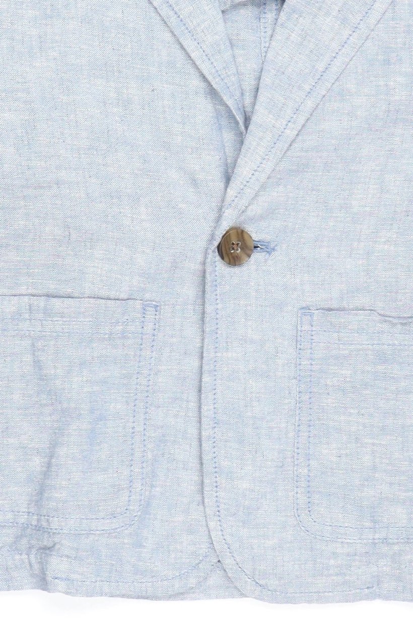 Kids Boy Chambray Jacket Shirt, Light Blue