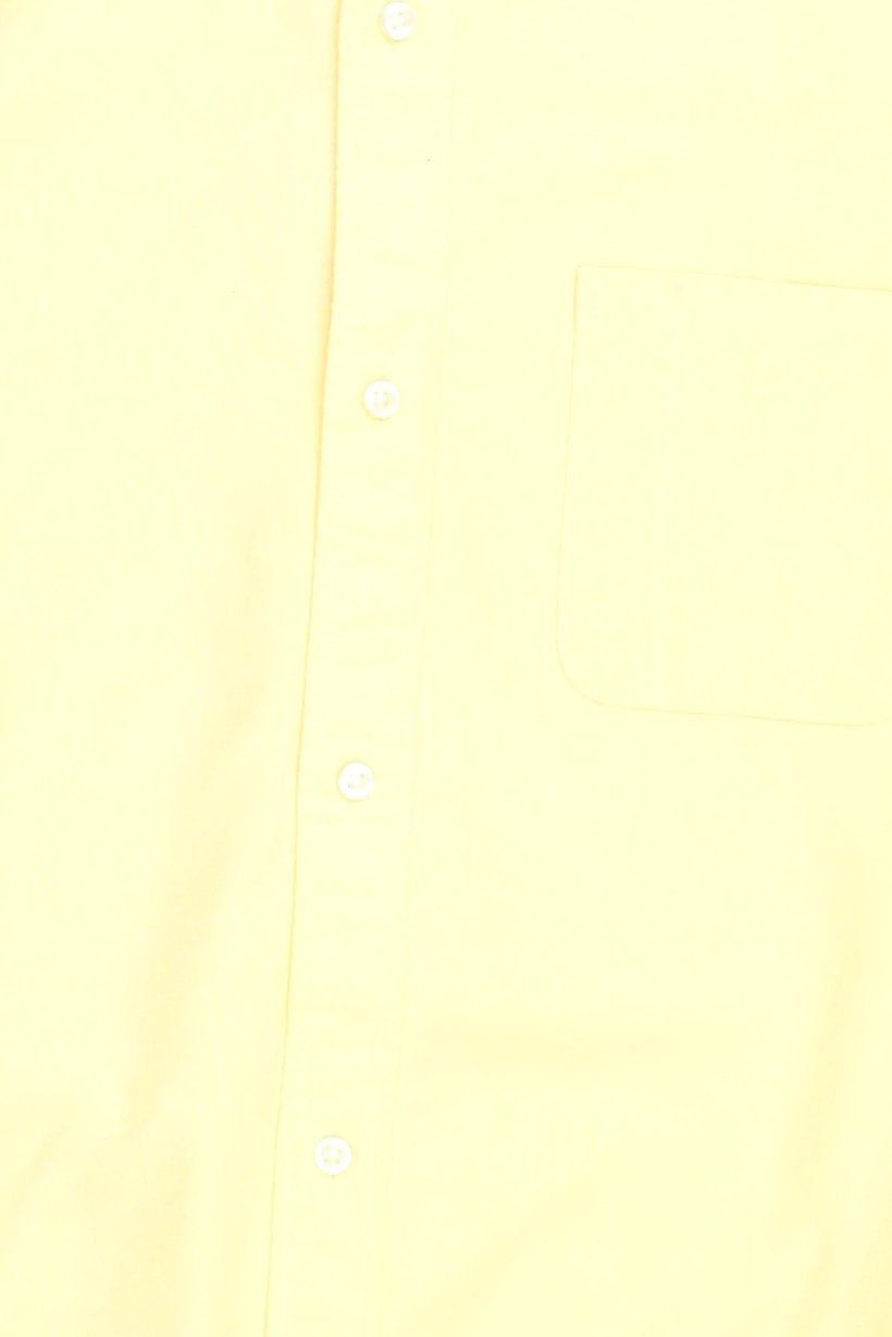 Kids Boy Spread Collar Long Sleeve Solid Casual Shirt, Yellow