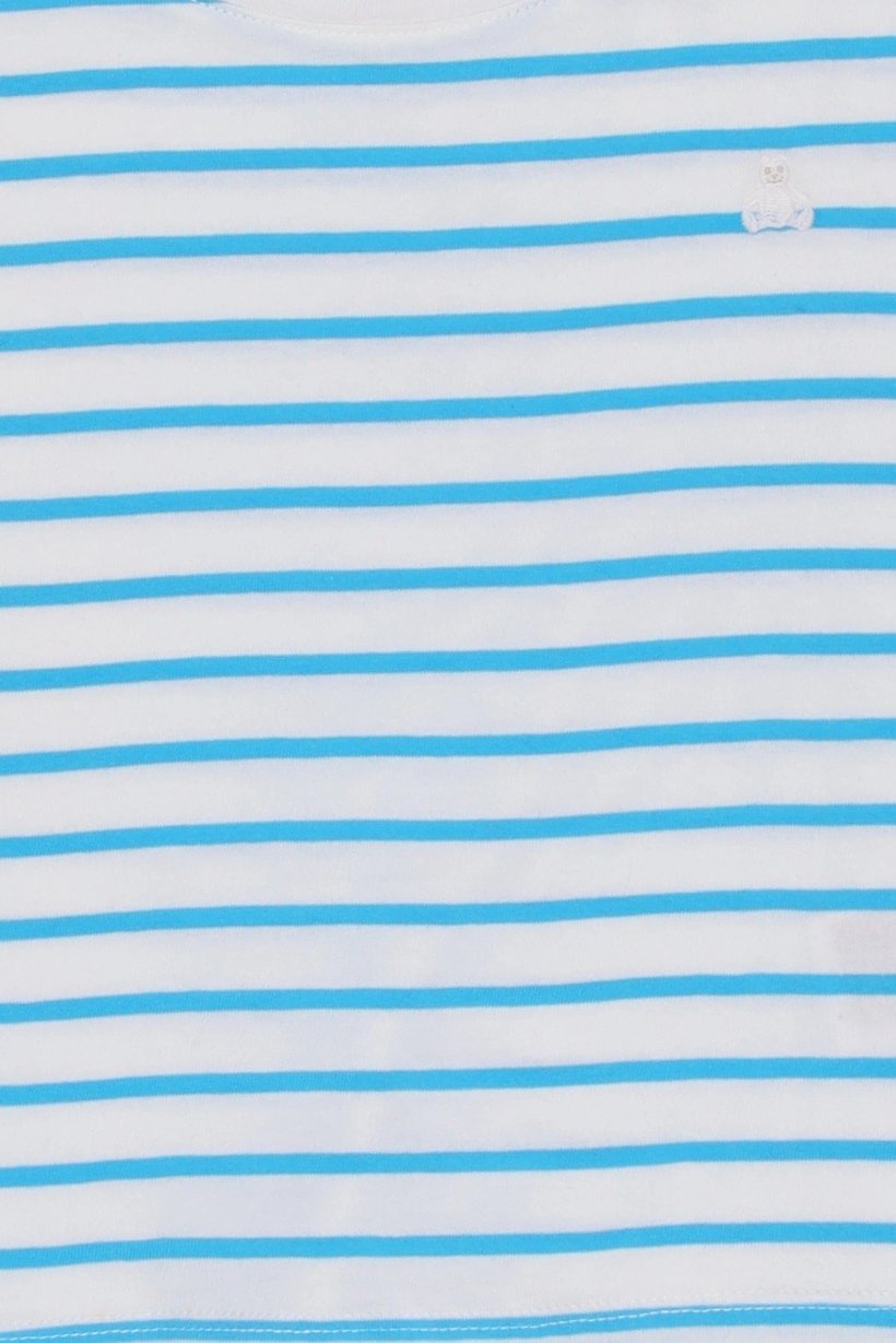 Toddlers Boy Short  Sleeve Stripe Top, Multicolor