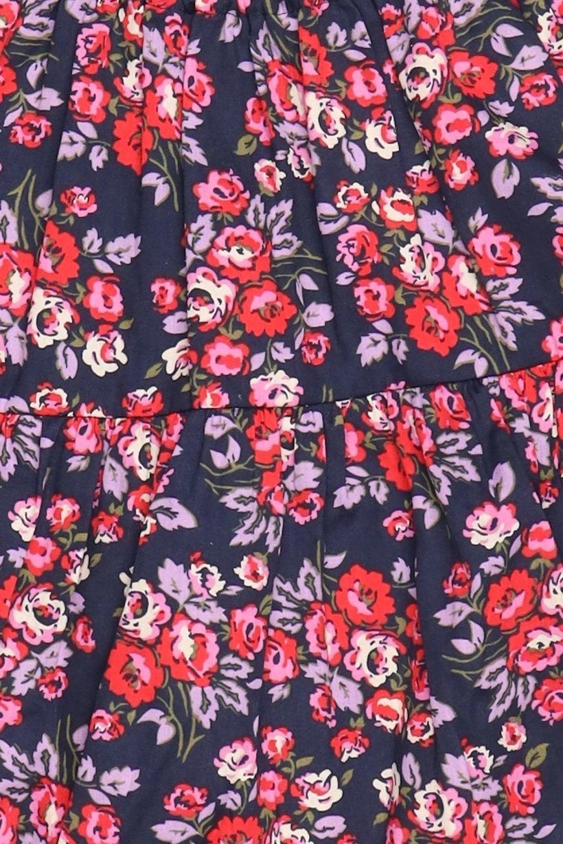 Kids Girl Ruffle Sleeve Floral Print Top, Multicolor