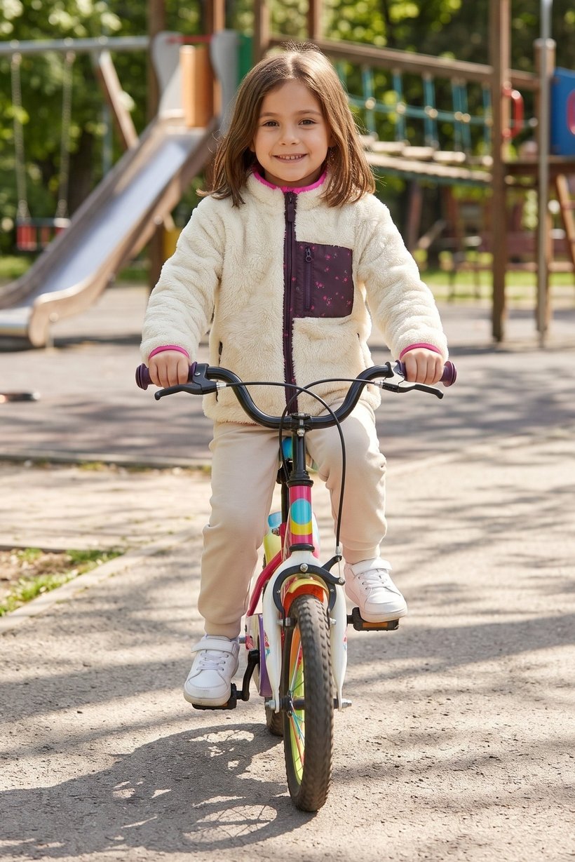 Toddlers Girl Textured Long Sleeve Reversible Jacket, Multicolor