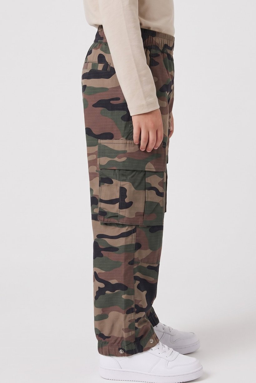 Kids Boy Camouflage Cargo Pants, Multicolor