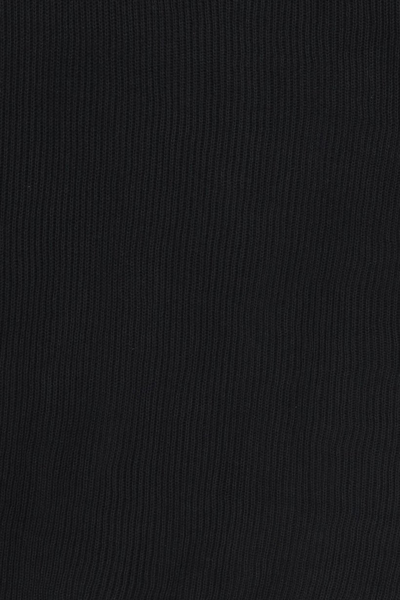 Men Regular Fit Ribbed Short Sleeve Polo Shirt, Black