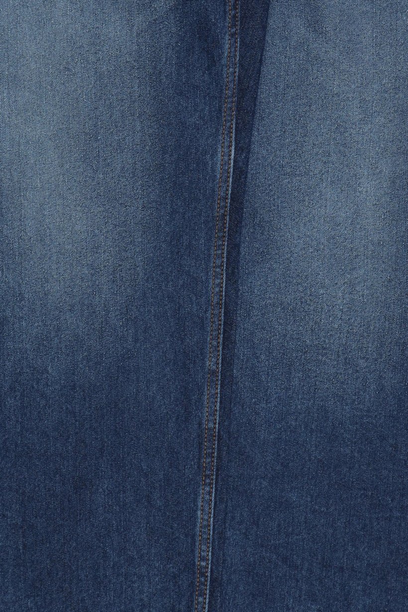 Men Straight Fit Washed Stretchable Jeans, Navy