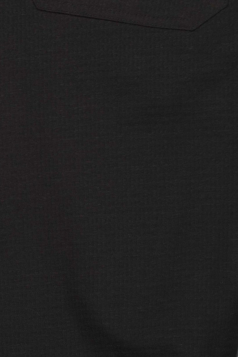 Men Baggy Fit Textured Wide Leg Pants, Black