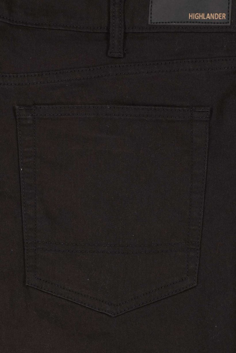 Men Loose Fit Solid Non Stretchable Denim Jeans, Black