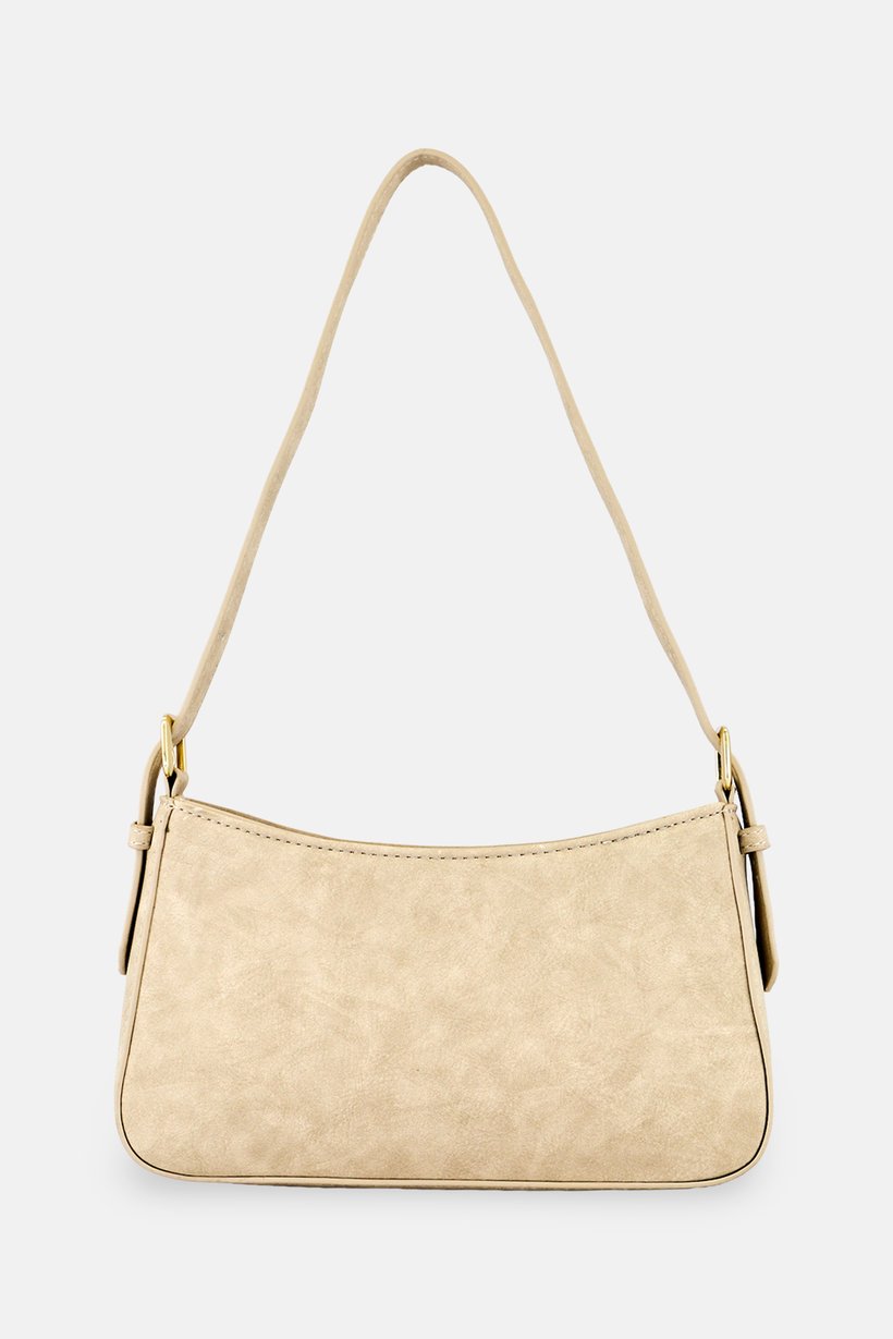 Women Brand Logo Handbag, Beige