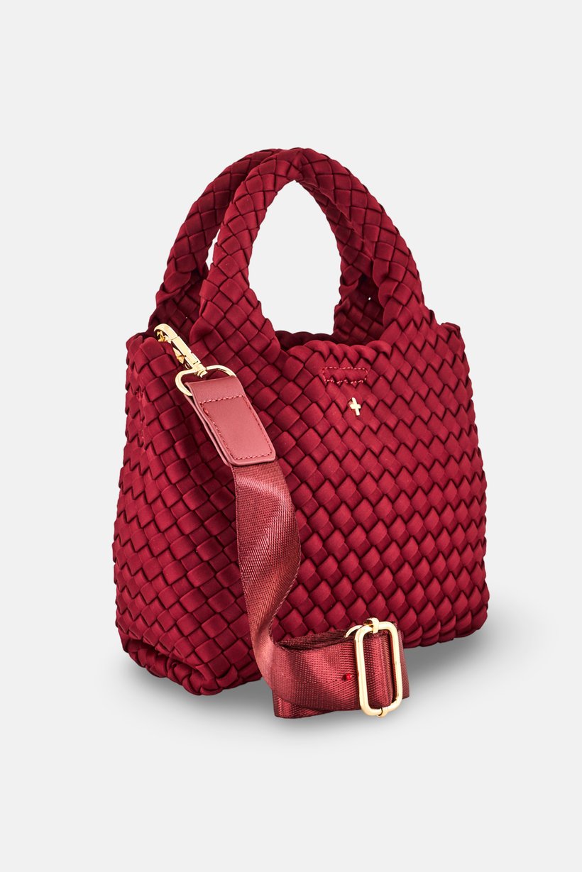 Women Textured Cross Body Bag, Burgundy