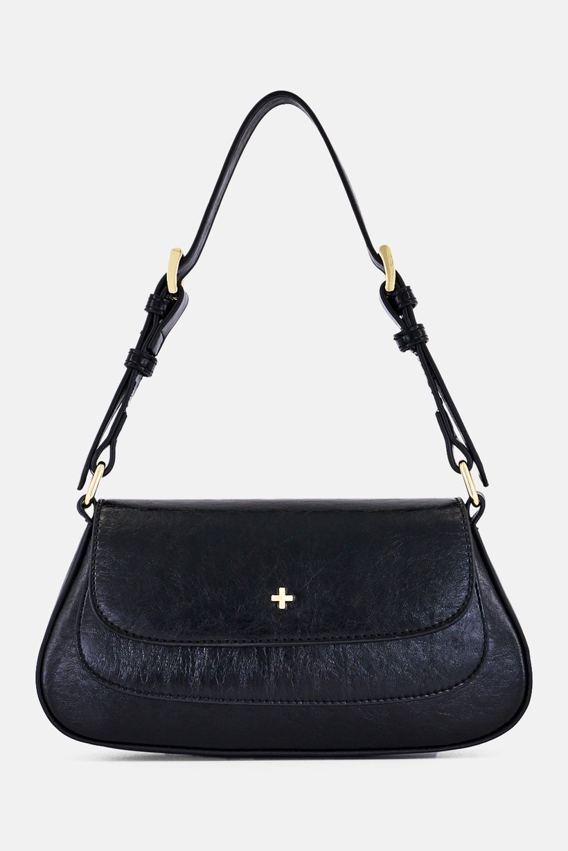 Women Solid Handbag, Black