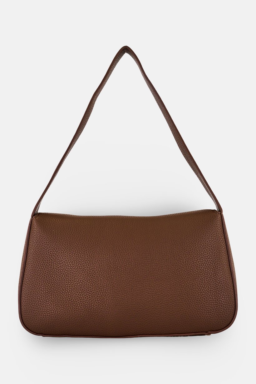Women Brand Logo Handbag, Brown