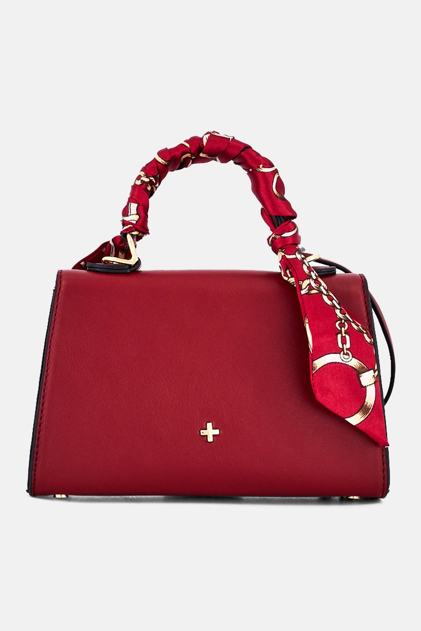 Women Brand Logo Cross Body Bag, Maroon