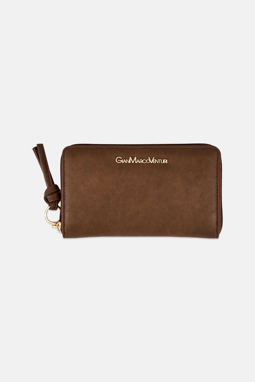Women Brand Logo Wallets, Brown