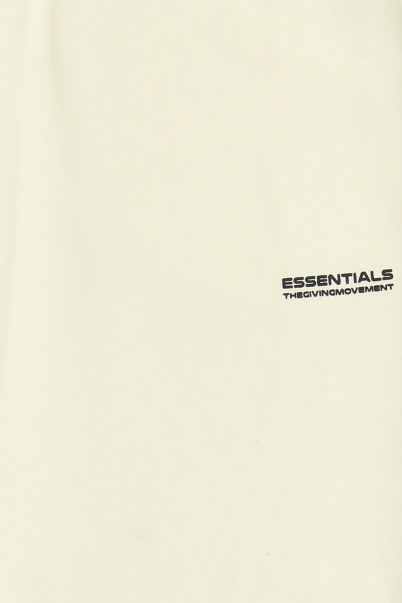 Men Regular Fit Brand Logo Jogger Pants, Off White