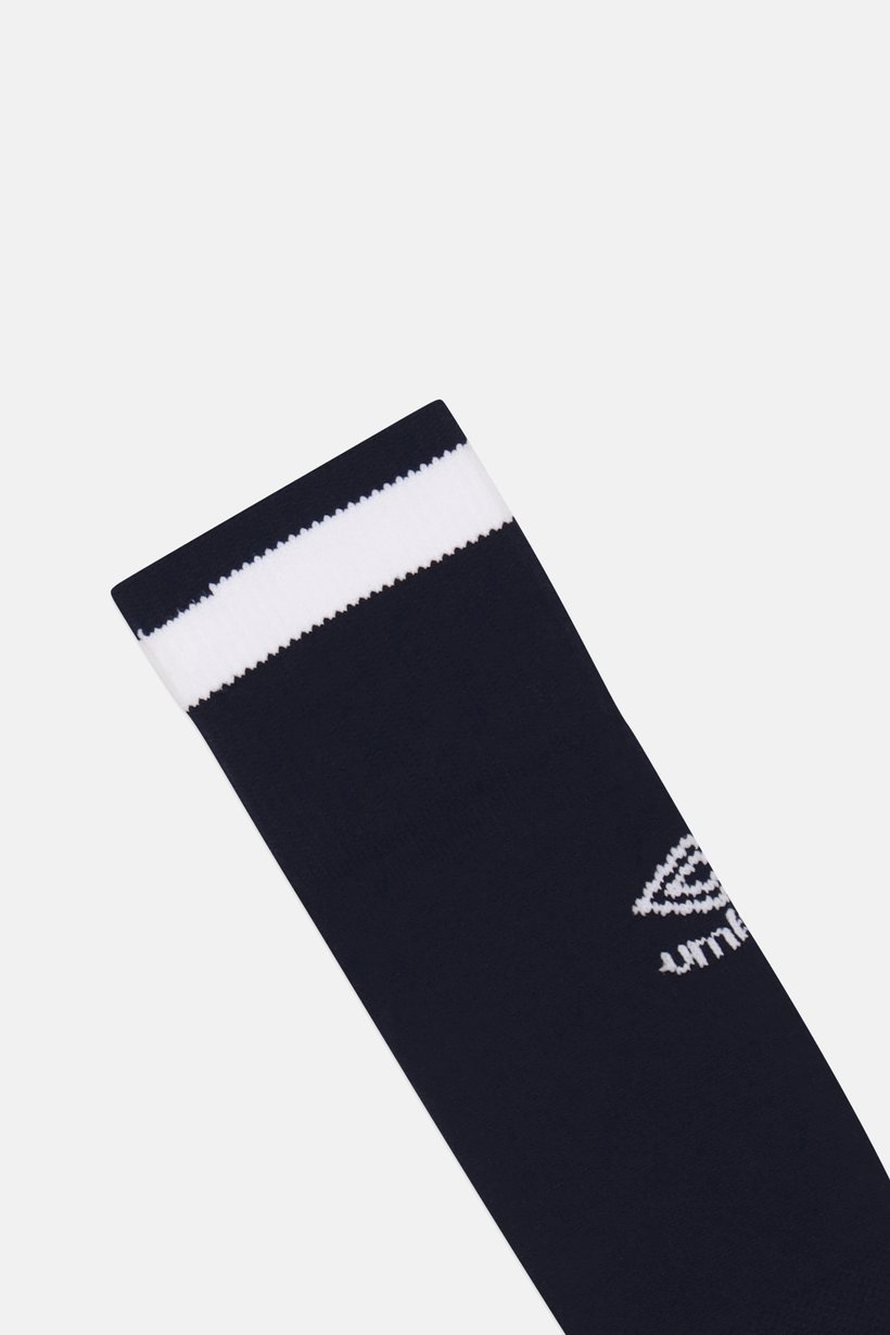 Toddlers Boy 1 Pair Brand Logo Football Socks, Navy